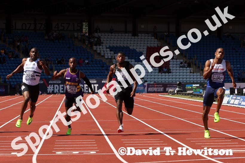 Mens 100 metres, World Championship Team Trials, Alexander Stadium, Birmingham